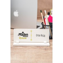 Hediye Dükkanı Maden Teknolojisi Öğretmenine Hediye Taş Masa Isimliği