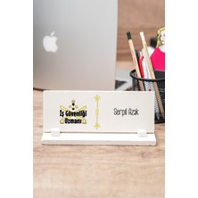 Hediye Dükkanı Iş Güvenliği Uzmanına Hediye Taş Masa Isimliği