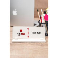 Hediye Dükkanı Optisyene Hediye Taş Masa Isimliği