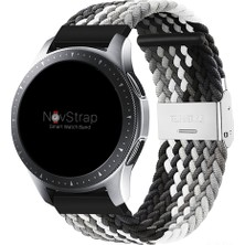 Novstrap Samsung Galaxy Watch 3 45MM ile Uyumlu Kordon Kayış (22MM) Flexible Elastik Örgü Kayış