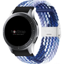 Novstrap Samsung Galaxy Watch 3 45MM ile Uyumlu Kordon Kayış (22MM) Flexible Elastik Örgü Kayış