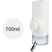 SZYKD Pet Waterer Ball Besleyici Asma Köpek Sucu Asma Kafe Evcil Su Kupası 700ML (Fildişi Beyaz) (Yurt Dışından)