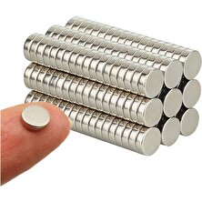 TR Magnet 5 x 1,5 mm Çap: 5 Mm, Kalınlık: 1,5 mm Yuvarlak Neodyum Mıknatıs -150 Adet