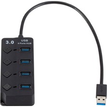 SZYKD 4 Bağlantı Noktası USB 3.0 Hi Hızlı Çoklu Hub Genişleme Pc ve Dizüstü Bilgisayar Için Anahtar (Yurt Dışından)