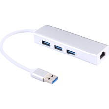 SZYKD Alüminyum Kabuk 3 Usb3.0 Ports Hub Usb3.0 Gigabit Ethernet Adaptörü (Yurt Dışından)