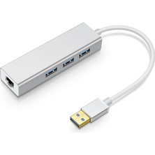 SZYKD YH-U1009 3 x USB 3.0 RJ45-USB 3.0 Dizüstü Bilgisayarlar Için Harici Sürücü Içermeyen Göbek, Rastgele Renk Dağıtım (Yurt Dışından)