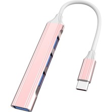 SZYKD 2 Pc Çok Işlevli Genişletilmiş Yerleştirme, Spesifik: Type-C/usb-C 3.0 (Pembe) (Yurt Dışından)