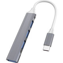 SZYKD 2 Pc Çok Işlevli Genişletilmiş Yerleştirme, Spec: Type-C/usb-C 3.0 (Gri) (Yurt Dışından)