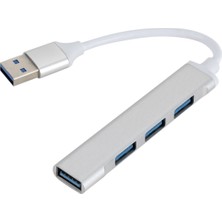 SZYKD A809 USB 3.0 x 1 USB 2.0 x 3 Ila USB 3.0 Çok Işlevli Ayırıcı Hub Adaptörü (Gümüş) (Yurt Dışından)