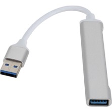 SZYKD A809 USB 3.0 x 1 USB 2.0 x 3 Ila USB 3.0 Çok Işlevli Ayırıcı Hub Adaptörü (Gümüş) (Yurt Dışından)