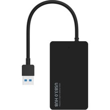 SZYKD KYTC47 4 Bağlantı Noktası USB Adaptör Kablosu, Renk: Siyah USB 3.0 (Yurt Dışından)