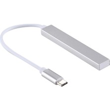 SZYKD T-818 Tf 3 x USB 3.0-Usb-C / Typ-C Hub Adaptörü (Gümüş) (Yurt Dışından)