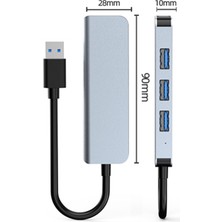 SZYKD BYL-2013U 4 1 Usb-Usb-3.0 x 1 USB 2.0 x 3 Hub Adaptörü (Yurt Dışından)