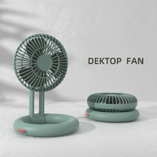 SZYKD Masaüstü Fan Fan USB Şarj Tiraj Fan Mini El Taşınabilir Yatırma Fanı (Yeşil) (Yurt Dışından)