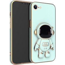 Apsuwa Iphone 8 Kılıf Astronot Standlı Silikon + Ekran Koruyucu