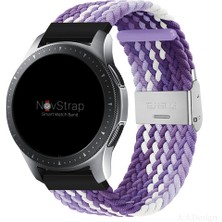 Novstrap Xiaomi Watch S1-S1 Active ile Uyumlu Kordon Kayış (22MM) Flexible Elastik Örgü Kayış
