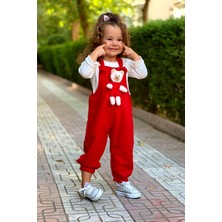 Pollito Unisex En Çizgi Fitilli Lacivert Teddy Oyuncaklı 2'li Salopet