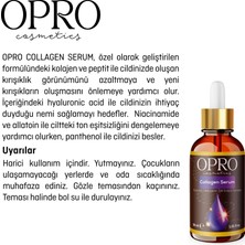 OPRO - Kolajen Cilt Bakım Serumu 30 ml - Kolajen Peptit Hyaluronik asit Niacinamide Allatoin