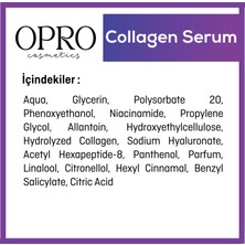 OPRO - Kolajen Cilt Bakım Serumu 30 ml - Kolajen Peptit Hyaluronik asit Niacinamide Allatoin