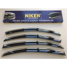 Niken Ford Focus 2005 - 2012 Kromlu Cam Rüzgarlığı 4'lü