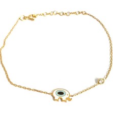 Pier Gümüş Mineli Gümüş Fil Bileklik