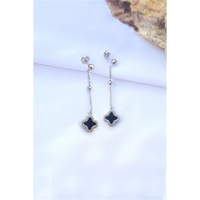 Pier Gümüş Toplu Sedefli Yonca Gümüş Küpe