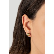 Lieza Kadın 925 Ayar Gümüş Top Küpe