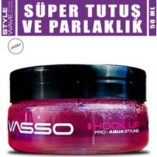 Vasso 24 Saat Dalgalı Ve Kıvırcık Saçlar Için Süper Tutuş Ve Parlaklık Kazandıran Wax - Hook-Up Pro 50 Ml 8699216347867