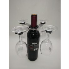 Wine Glass Holder Şişeler Için Bardak Tutacağı Şık Pratik Orjinal-Wine Glass Holder