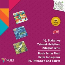 TÜZDER Yayınları 4+ Yaş Level-2 (Cube-Fınd-Solve)  / Iq Dikkat ve Yetenek Geliştiren Kitaplar Serisi