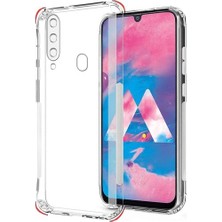 Prolysus Samsung Galaxy A20S Kamera Korumalı Şeffaf Kılıf + Ekran Koruyucu