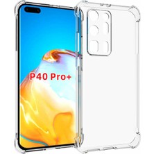 Prolysus Huawei P40 Pro Kamera Korumalı Şeffaf Kılıf + Ekran Koruyucu