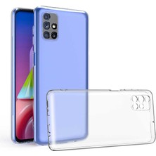 Prolysus Samsung Galaxy M51 Kamera Korumalı Şeffaf Kılıf + Ekran Koruyucu