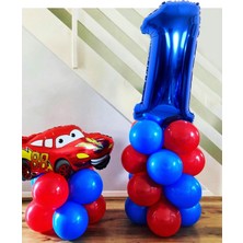 Best Parti Araba Temalı Rakam Balonlu Set Balon Seti Yaş 1