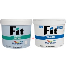 Marshall Fit Silikonlu İpek Mat İç Cephe Boyası 3.5 Kg ve Fit Tavan Boyası 3.5 Kg
