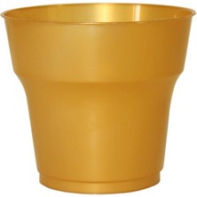 Parti Adresi Kristal Plastik Bardak 25'li Gold