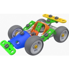 Build Technic Set, 58 Parça Tak-Sök Go-Kart Arabası Block Yapı Seti