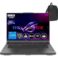 Asus Rog Strix G16 13. Nesil Intel I7-13650HX 16GB Ddr5 Ram 2tb SSD 6gb RTX4050 16 Inç Fhd+ 165Hz Freedos Taşınabilir Bilgisayar BMG614JU319403+ZettaÇanta