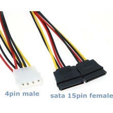 PrimeX Plus PX-4929 Molex To Sata Power X2 Çoklayıcı, Sata Power Çoklayıcı 2li