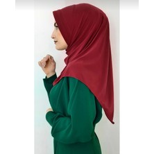 Ayselce Hobi Takmatik Hazır Eşarp Hijap Bordo