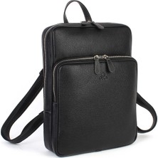 Aka Deri Siyah Sırt Çantası 905 2