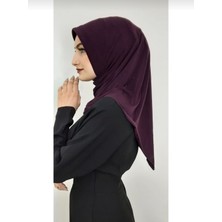 Ayselce Hobi Takmatik Hazır Eşarp Hijap Mürdüm