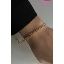 Ressia Zirkon Taşlı Mekik Model Su Yolu Bileklik