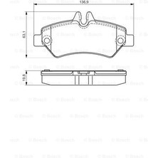 Bosch Arka Balata Volt-Crafter 06-11 2,5tdi Sprinter 06-11 Ym. (0986TB2981)