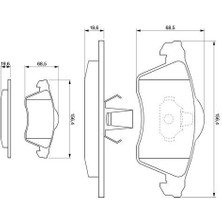 Bosch Ön Balata T4 2,5 Tdi 95-  (Eski̇ No 0986TB2038)