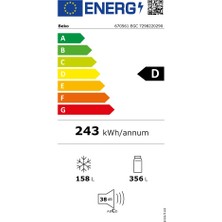 Beko 670561 Egc Gri Cam Buzdolabı