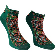 Kapadokya Hediyelik Kilim Desenli Patik Çorap 2 ADET