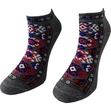 Kapadokya Hediyelik Kilim Desenli Patik Çorap 2 ADET