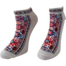 Kapadokya Hediyelik Kilim Desenli Patik Çorap 2 ADET