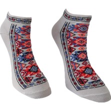 Kapadokya Hediyelik Kilim Desenli Patik Çorap 2 ADET